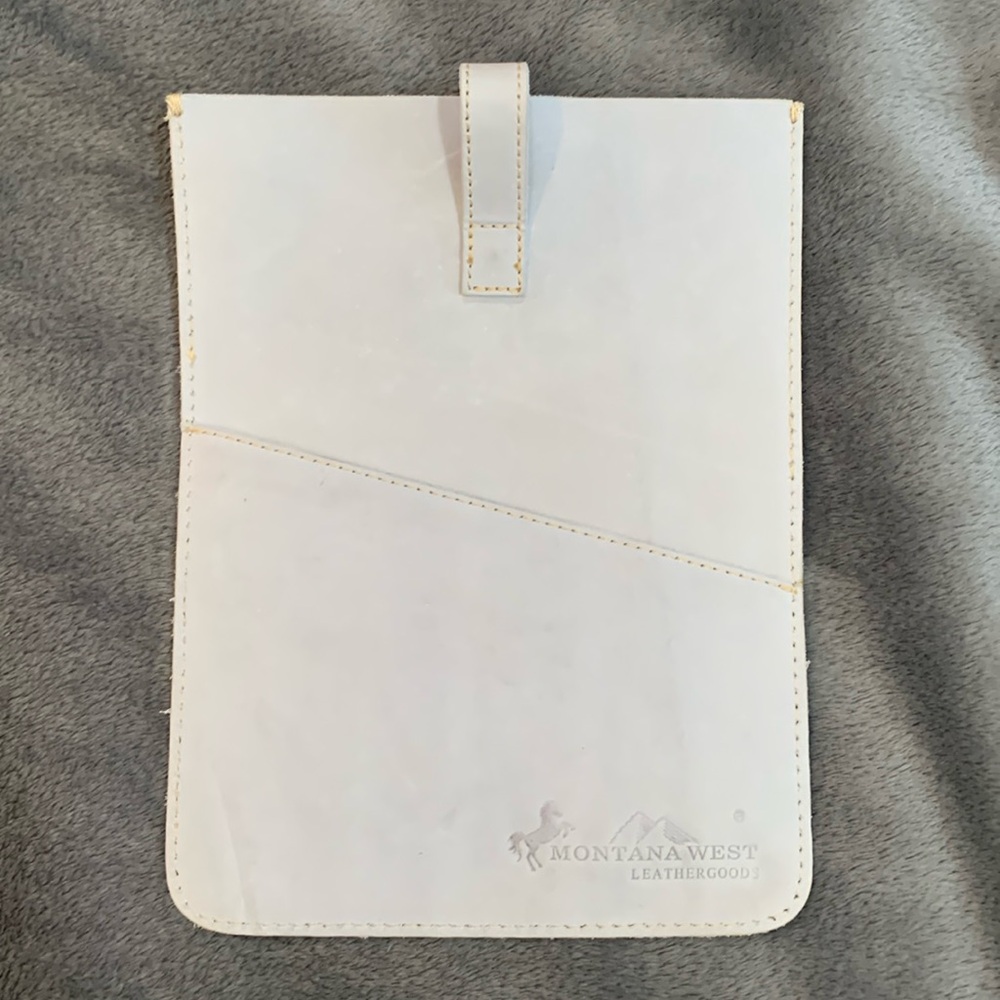 Montana West Tablet Slim Sleeve Light Gray Leather